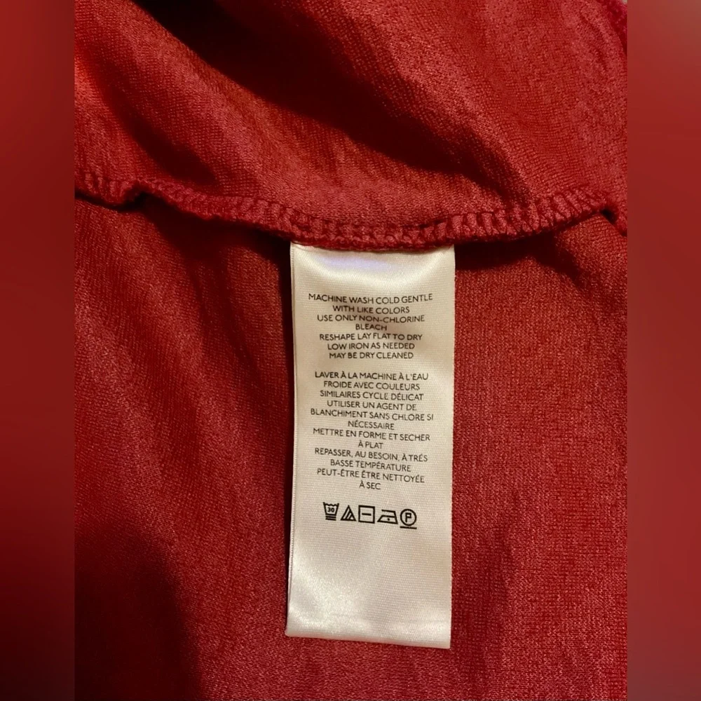 Anthropologie Maeve Asymmetrical Skirt in Rich Red - Picture 6 of 7